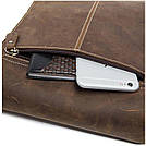 Сумка чоловіча вертикальна Vintage 14660 Коричнева, фото 10