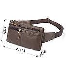 Сумка на пояс Vintage 14736 Коричнева, фото 3