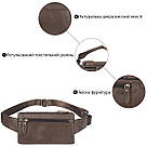 Сумка на пояс Vintage 14736 Коричнева, фото 4