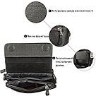 Чоловіча сумка SHVIGEL 11038 шкіряна, Чорна, фото 4