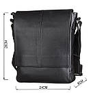 Сумка SHVIGEL 00859 з натуральної шкіри Чорна, фото 3