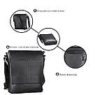 Сумка SHVIGEL 00859 з натуральної шкіри Чорна, фото 4