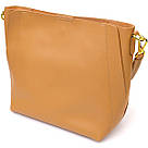 Жіноча ділова сумка з натуральної шкіри 22110 Vintage Пісочна, фото 2