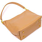 Жіноча ділова сумка з натуральної шкіри 22110 Vintage Пісочна, фото 5