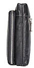 Барсетка чоловіча в гладку шкіру Vintage 14970 Чорна, фото 8