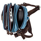 Барсетка текстильна Vintage 20164 Блакитна, фото 7