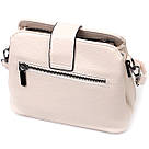 Вишукана сумка для стильних жінок із натуральної шкіри Vintage 22414 Біла, фото 2