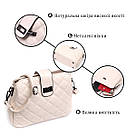 Вишукана сумка для стильних жінок із натуральної шкіри Vintage 22414 Біла, фото 4