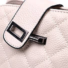 Вишукана сумка для стильних жінок із натуральної шкіри Vintage 22414 Біла, фото 6