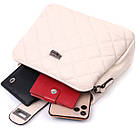 Вишукана сумка для стильних жінок із натуральної шкіри Vintage 22414 Біла, фото 8