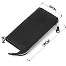 Клатч шкіряний матовий SHVIGEL 16191 Чорний, фото 3