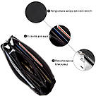 Клатч шкіряний матовий SHVIGEL 16191 Чорний, фото 4