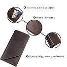 Шкіряний клатч унісекс на магніті GRANDE PELLE 11215 Коричневий, фото 4