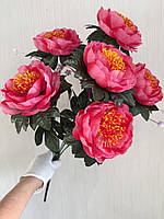 Штучні півонії. Букет штучних півоній ( 65 см , 7 півоній ), фото 4