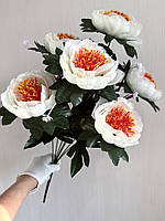 Штучні півонії. Букет штучних півоній ( 65 см , 7 півоній ), фото 5