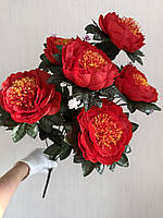 Штучні півонії. Букет штучних півоній ( 65 см , 7 півоній ), фото 2