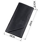 Шкіряний клатч унісекс на магніті GRANDE PELLE 11214 Чорний, фото 3