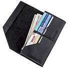 Шкіряний клатч унісекс на магніті GRANDE PELLE 11214 Чорний, фото 5