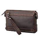 Чоловічий клатч SHVIGEL 11085 шкіряний Коричневий, фото 2