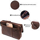 Чоловічий клатч SHVIGEL 11085 шкіряний Коричневий, фото 4