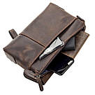 Чоловічий клатч SHVIGEL 11085 шкіряний Коричневий, фото 5