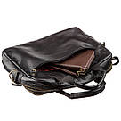 Чоловіча шкіряна сумка під ноутбук на 2 відділення SHVIGEL 19106 Чорна, фото 7