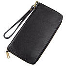 Чоловічий горизонтальний шкіряний клатч SHVIGEL 19120 Чорний, фото 2