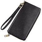 Чоловічий горизонтальний шкіряний клатч SHVIGEL 19123 Чорний, фото 2