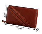 Чоловік клатч Vintage 14197 шкіряний Коричневий, фото 5