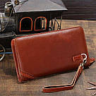 Чоловік клатч Vintage 14197 шкіряний Коричневий, фото 6
