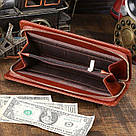 Чоловік клатч Vintage 14197 шкіряний Коричневий, фото 9