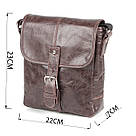 Сумка SHVIGEL 00855 з натуральної шкіри Коричнева, фото 3