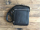 Сумка месенджер Vintage 14578 шкіряна Чорна, фото 9