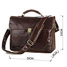 Сумка чоловіча Vintage 14085 для ноутбука Коричнева, фото 3