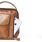 Сумка чоловіча Vintage 14766 Світло-коричнева, фото 6