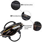 Сумка чоловіча під ноутбук Vintage 14662 Чорна, фото 4