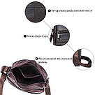 Сумка чоловіча флотар Vintage 14759 Коричнева, фото 5