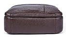 Сумка чоловіча флотар Vintage 14759 Коричнева, фото 6