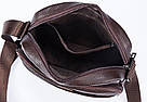 Сумка чоловіча флотар Vintage 14759 Коричнева, фото 7