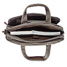 Сумка текстильна для ноутбука Vintage 20086 Сіра, фото 5