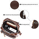 Сумка-барсетка на пояс чоловіча шкіряна Vintage 20012 Коричнева, фото 4