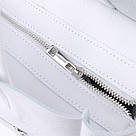 Практична сумка-шоппер із натуральної шкіри Shvigel 22844 Біла, фото 5