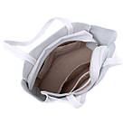 Практична сумка-шоппер із натуральної шкіри Shvigel 22844 Біла, фото 6