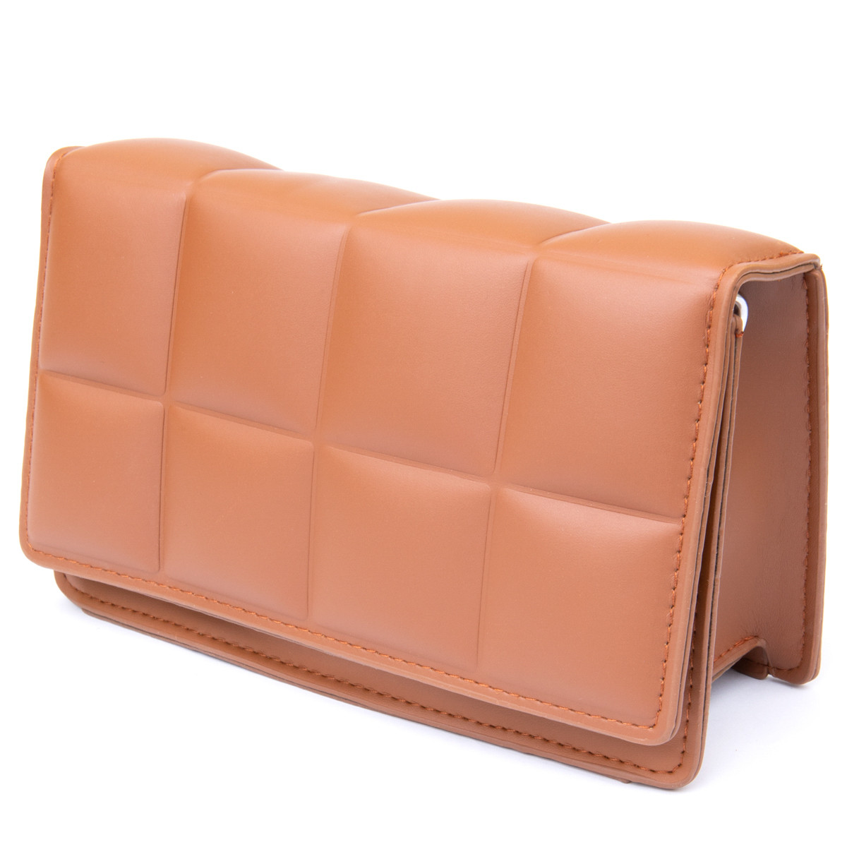 Горизонтальна м'яка сумка зі шкірозамінника Vintage sale_14909 Коричнева, фото 1