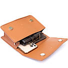 Горизонтальна м'яка сумка зі шкірозамінника Vintage sale_14909 Коричнева, фото 3