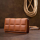 Горизонтальна м'яка сумка зі шкірозамінника Vintage sale_14909 Коричнева, фото 4