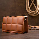 Горизонтальна м'яка сумка зі шкірозамінника Vintage sale_14909 Коричнева, фото 5