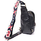 Жіночий слінг сумка через плече з екошкіри Vintage sale_15117 Чорний, фото 2