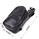 Жіночий слінг сумка через плече з екошкіри Vintage sale_15117 Чорний, фото 3