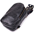 Жіночий слінг сумка через плече з екошкіри Vintage sale_15117 Чорний, фото 5